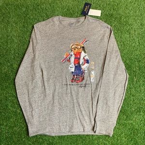 Ralph Lauren Polo Bear Skiing Long Sleeve T-shirt